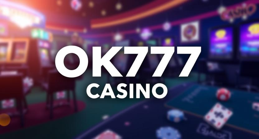Immersive lounge-style interface of OK777 casino